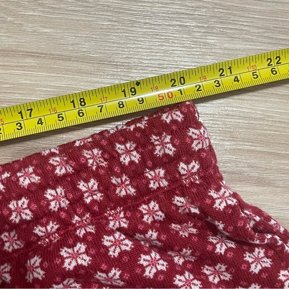 Cuddl Duds Pajama Set - Red and Cream - Picture 9 of 11